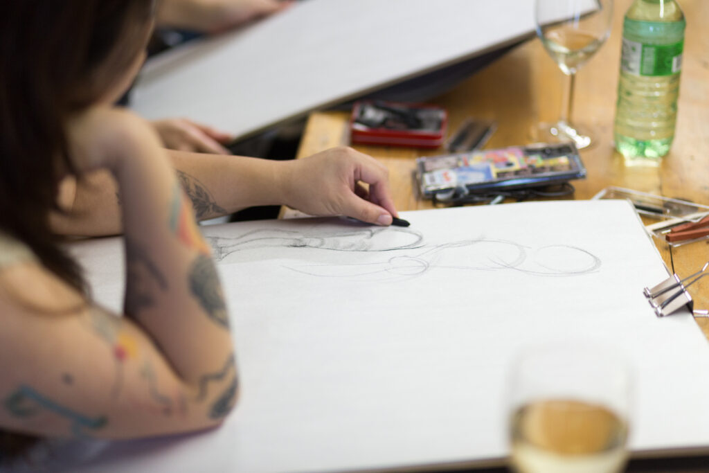 Ann Narky, life drawing facilitator at NOOD