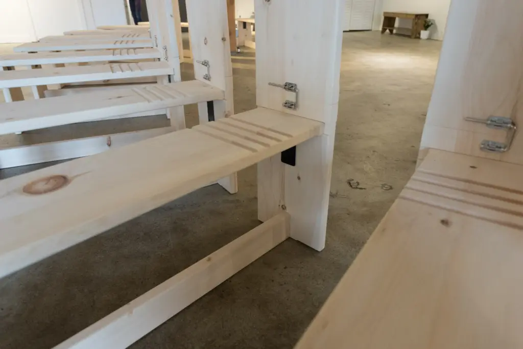 Drawing benches and wardrobe at NOOD