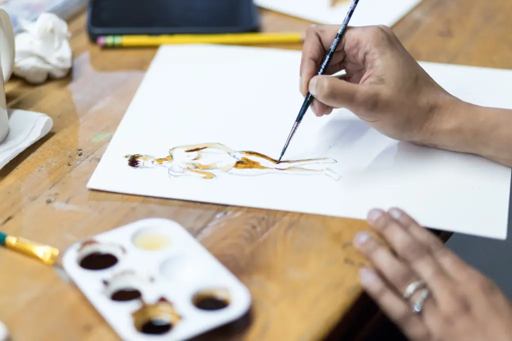 At the easel , NOOD